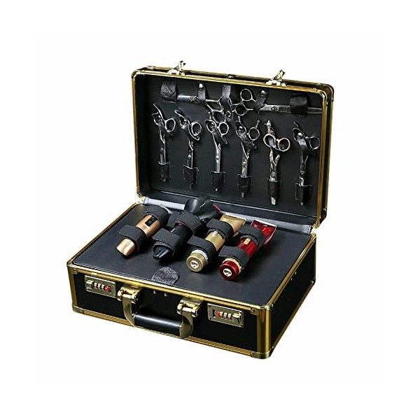 Grand salon de coiffure styliste avec valise, organiseur à outils, mallette portable, grande capacité, rangement doutils por