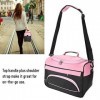 Sac de rangement pour accessoires de coiffure - Grande capacité - Rose