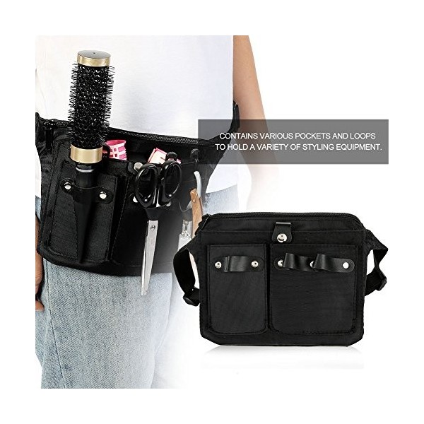 Ceinture De Coiffure Professionnel - Sac à Outils Pochette Professionnelle Cheveux Ciseaux Peigne Conteneur Taille