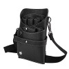 Portable Sac de Ciseaux avec Ceinture, Ciseaux Sac Gaine Sécurité, Professionnel PU Cuir Ciseaux Sac, Etui Organisateur Outil