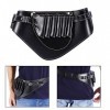 Scissor Holster avec PU Cuir Sac de Coiffure Pouch Holder avec la Taille épaule Ceinture en Cuir Ciseaux Sac pour Les coiffeu