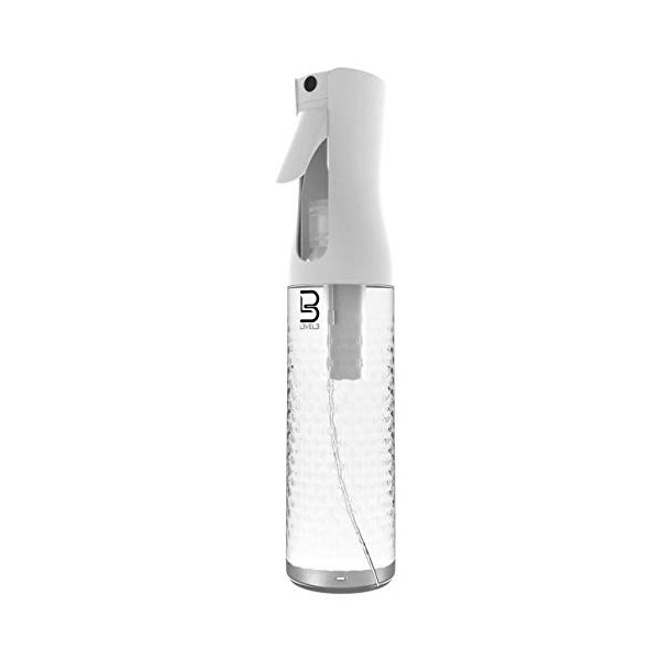 L3VEL3 Beveled Spray Bottle - Distributes Water Evenly - Effectively Covers Large Areas - Produces Powerful, Continuous Mist 