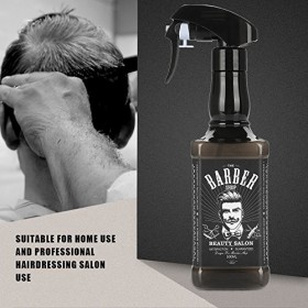 Vaporisateur pour cheveux de brouillard 500 ml - En plastique - Noir