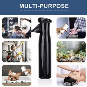 Vaporisateur Brumisateur pour Cheveux, Pulvérisateur à Brume Continue Ultra Fine à 360 ° pour la Coiffure, le Nettoyage, les 