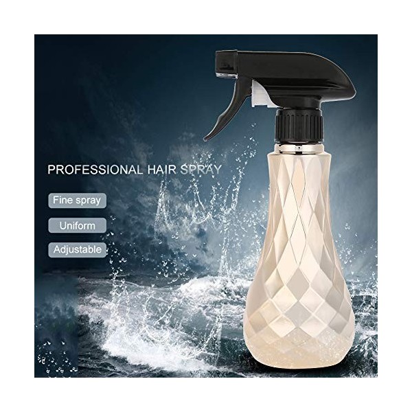 Vaporisateur deau vide, 300 ml rechargeable en plastique pour arroser les plantes et coiffer les cheveux or 