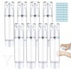 GZkushi 8 Pcs Airless Pompe 50 ml, Flacons à Pompe Sans Air Rechargeables Pour Gel Shampoing, Lotion Crème, Avec Étiquette, E