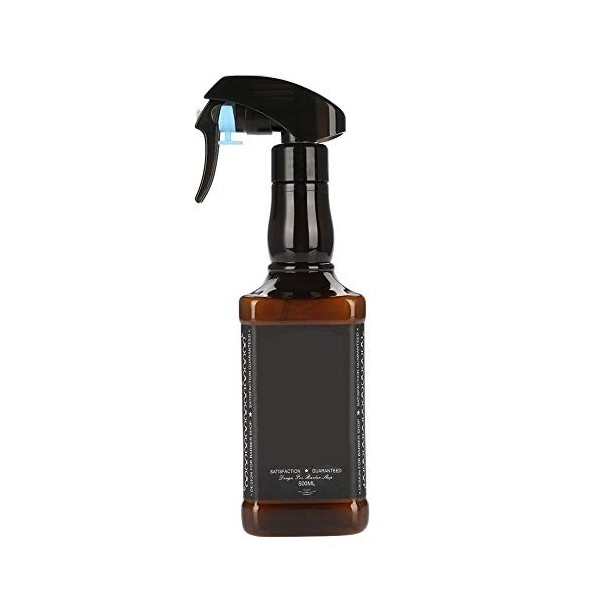 Vaporisateur de coiffure, 500 ml en plastique pour salon de coiffure, barbier, outils de coiffure, pulvérisateur deau Noir 