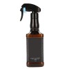 Vaporisateur de coiffure, 500 ml en plastique pour salon de coiffure, barbier, outils de coiffure, pulvérisateur deau Noir 