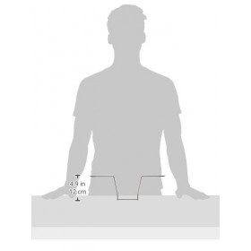 Efalock Support miroir chromé, pack de 1&nbsp; 1&nbsp;x 1&nbsp;pièce 