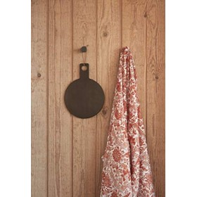 OYOY Living Ping Pong Miroir à main rond en bois Marron foncé 24,5 cm