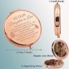 KUIYAI Miroir compact pour belle-fille - Cadeau de mariage pour mariée - Miroir de maquillage pour fête prénuptiale daughter