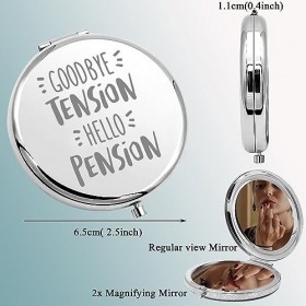 KUIYAI Miroir de maquillage pour fille ou femme - Cadeau de retraite - Cadeau de départ à la retraite