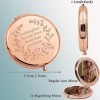 KUIYAI Miroir de voyage compact avec inscription « Daughter More Loved Than You Know »