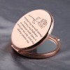 AKTAP Miroir de poche pour petite amie, mère, fille avec inscription « Please Give Me The Chance »