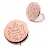 AKTAP Marie Gifts Miroir de maquillage compact de poche avec motif chat « Because Im a Lady Thats Why For Cat Lover »