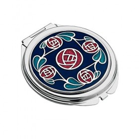 Miroir compact Rennie Mackintosh Bleu et rouge Rose