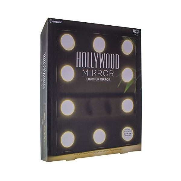 Paladone Miroir Hollywood, Acrylique, Multicolore