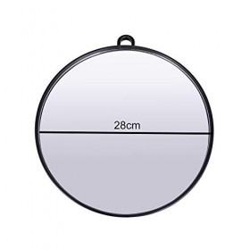 Poniks Miroir de coiffeur professionnel portable noir 28 cm