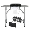 Leibou Table de manucure professionnelle pliante portable ventilée avec ventilateur et sac 88,9 x 40,6 x 71,1 cm noir 35x