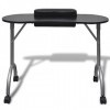 SKM Table à manucure Pliable avec roulettes Noir, Weight:6.95 kg,110123