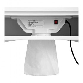 Physa Table De Manucure Manucurie Pour Onglerie Prothésiste Ongulaire PHY-MT-3 6 Tiroirs, Aspiration Intégrée, 8 Roulettes e