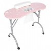 Station de table de manucure pliable, sèche-ongles, bureau de salon dart dongle avec collecteur de poussière, station de tr