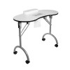 Table de Manucure Portable Pliante Professionnelle à roulettes Verrouillables avec Ventilateur Table de Manucure pour Technic