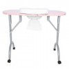 FOLOSAFENAR Table à Ongles Pliante Table de manucure Professionnelle Anti-acétone pour Salon pour la Maison 220V, European St