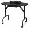 ZYMEN Table de manucure Pliante Bureau desthéticienne à Ongles Noir, léger et esthétique Simple, portabilité Commemoration D