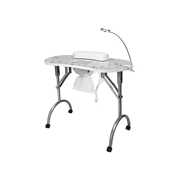 Table à Ongles Pliante Portable Table à Ongles Table de manucure Table de manucure Pliable Table de manucure Portable avec as