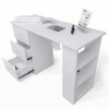 Produce Shop Table de manucure et reconstruction des ongles avec aspirateur et commodes Sunset