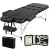 Yaheetech Table de Massage Pliante Professionnelle 3 Section 70 x 213 cm avec Cadre en Aluminium Lit de Massage Portable à Ha