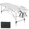 TecTake Table de Massage Pliante Aluminium Cosmetique Lit de Massage Portable + Housse de Transport - diverses couleurs au ch