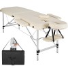 TecTake Table de Massage Pliante Aluminium Cosmetique Lit de Massage Portable + Housse de Transport - diverses couleurs au ch