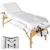 TecTake Table Lit de Massage Pliante Portable - diverses Couleurs au Choix Beige 