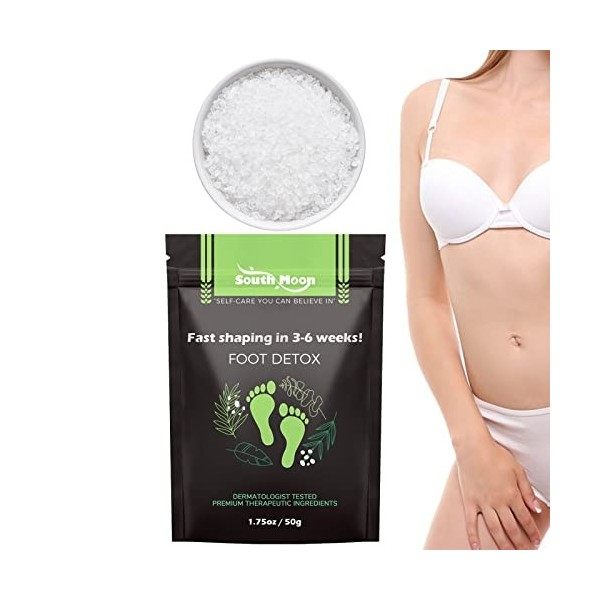 Visiblurry Bain de Pieds au sel dEpsom - 50 g de trempage Efficace pour Les Pieds - Sel de Bain de Pieds à lhuile Essentiel