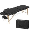 Lestarain Table de Massage Pliante Professionnelle, Lit de Massage Portable, Lit Esthétique en Bois avec Appui-tête et Sac de