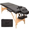 TecTake Table de Massage 2 Zones Pliante cosmetique lit de Massage Portable + Housse de Transport - diverses Couleurs au Choi