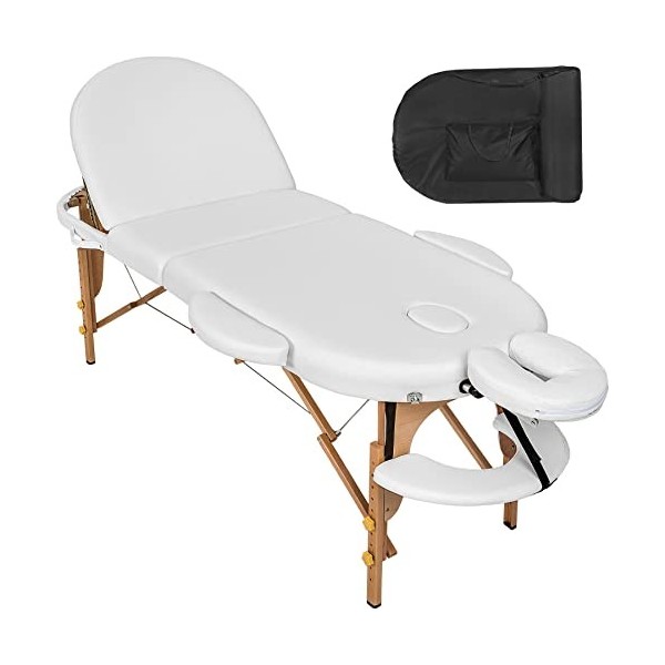 TecTake Table de Massage Pliante Professionnelle Table esthétique lit de Massage Rembourrage Confortable – diverses Couleurs 