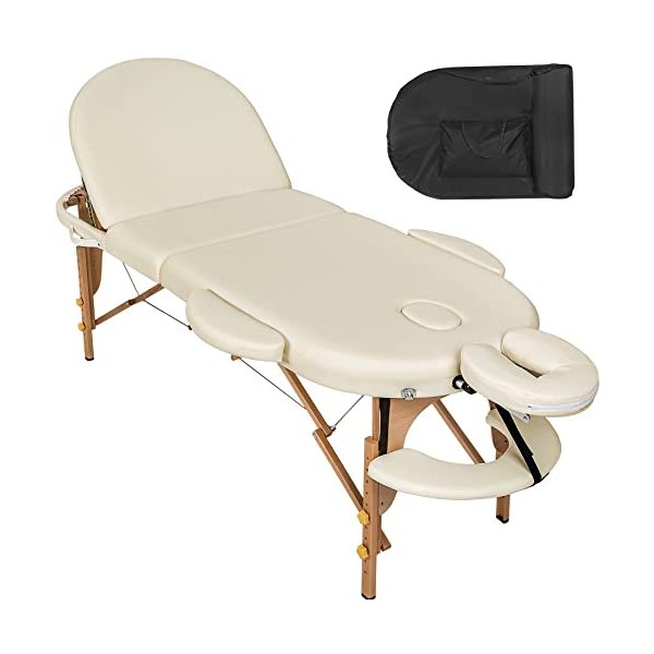 TecTake Table de Massage Pliante Professionnelle Table esthétique lit de Massage Rembourrage Confortable – diverses Couleurs 