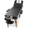 MASSUNDA All INKL Chaise de Massage Pliante et réglable en Hauteur – Table de Massage Mobile en Bois Massif avec Housse en ép