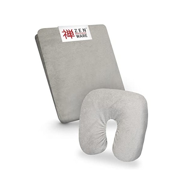 Ensemble de housses zen pour canapé de massage et appui-tête | tissu éponge moelleux | lavable à 60 ° | OEKO TEX 100 | pour t