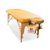 MASSUNDA Comfort Deluxe - Table de Massage Pliante et réglable en Hauteur, Table de Massage Pliable en Bois Massif, Repose-Br