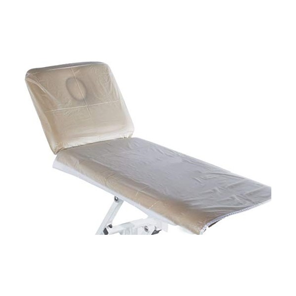 aztex Housse de protection transparente en PVC pour tables de massage