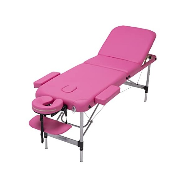 MASSAGE IMPERIAL® Mayfair 12kg Table De Massage Mobile - Lit De Massage Portatif Léger en Aluminium À 3 Sections avec Dossier