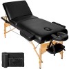 TecTake 800981 Table de Massage Pliante, Rembourrage Complet 7,5 cm, Table esthétique avec Housse de Transport et Appui tête 