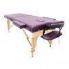 Massage Imperial® Charbury Table De Massage Extra-Large - Largeur 70cm - Lit De Massage À 2 Sections - Panneau Dextrémité Re