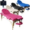 BELTOM Nouveau Modèle Table de Massage 3 Zones Portables lit esthetique Reiki + Sac - Rose