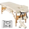 TecTake Table Lit de Massage Pliante Portable épaisseur de Coussin 7,5cm + Rouleau + Demi-Rouleau - diverses Couleurs au Choi