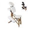 Vivezen - Chaise de Massage en Bois Pliable avec Sac de Transport - 2 Coloris